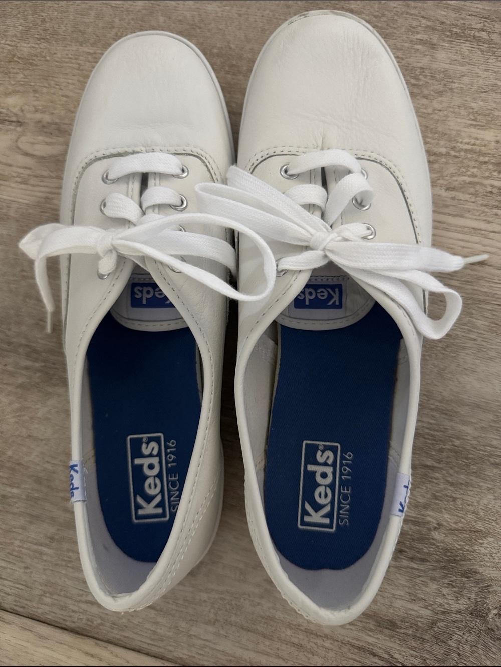 Keds White Leather Size 8 - Picture 7 of 8